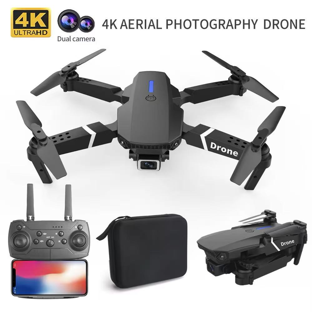 Rc Drone E88 - Professional Drone E88 4k wide-angle HD