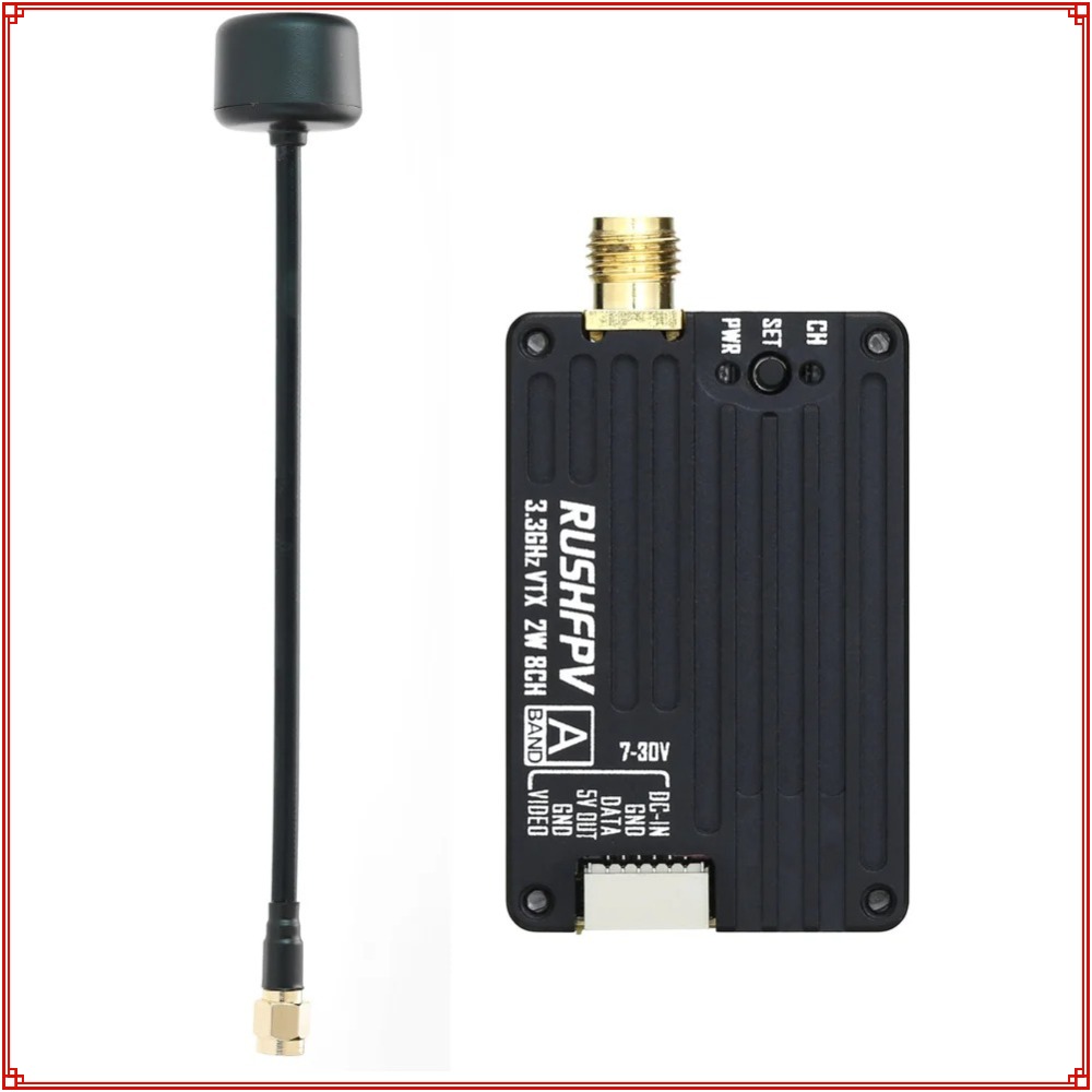 2026 New RUSHFPV 3.3G 2W VTX T - Drone Rc Receiver And Transmitter 评论和价格
