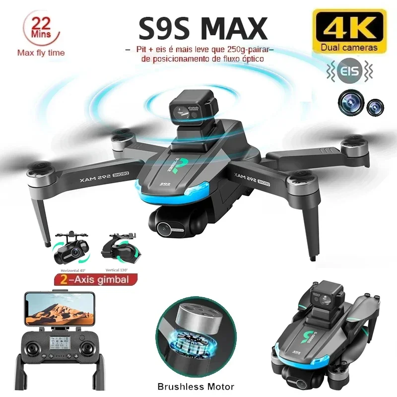 NEW S9S MAX MINI Drone 4K 2-Ax - Drone Kf Rc 评论和价格