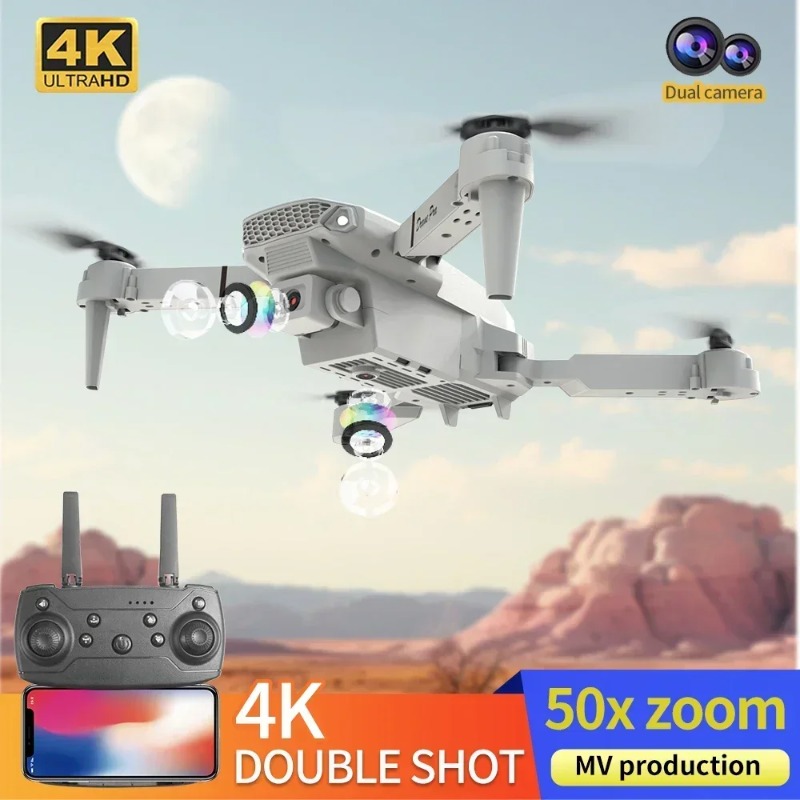 E88 Mini Drone 4K HD Camera Wi - Rc Drone E88 评论和价格