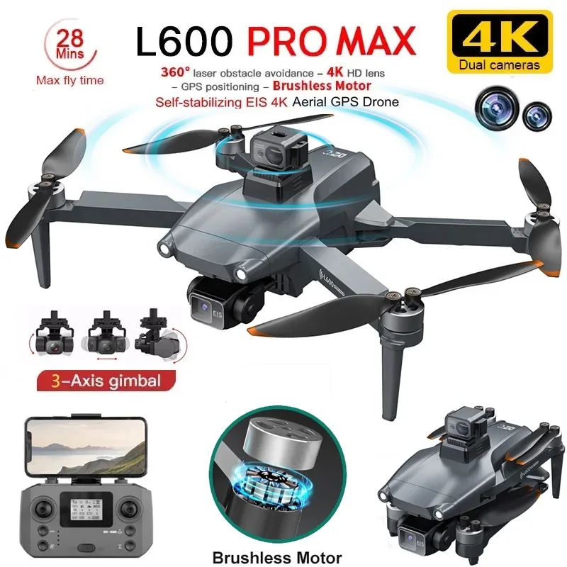 L600 PRO MAX GPS Drone Profess - Drone Kf Rc 评论和价格