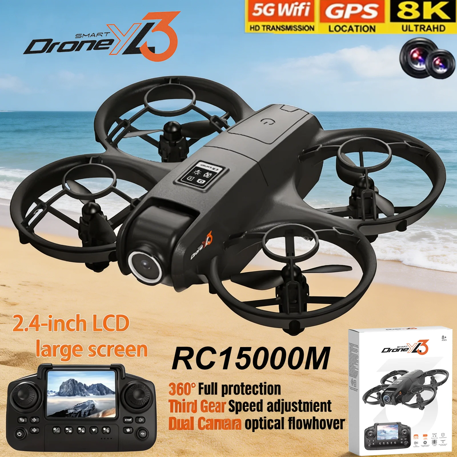 New YL3 RC Drone 8K 1080P Wide - Drone Rc Dji 评论和价格