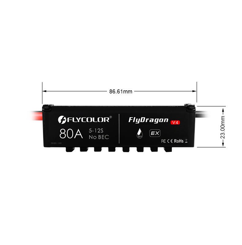 Flycolor FlyDragon 80A V4 ESC  - Drone Rc V4 评论和价格